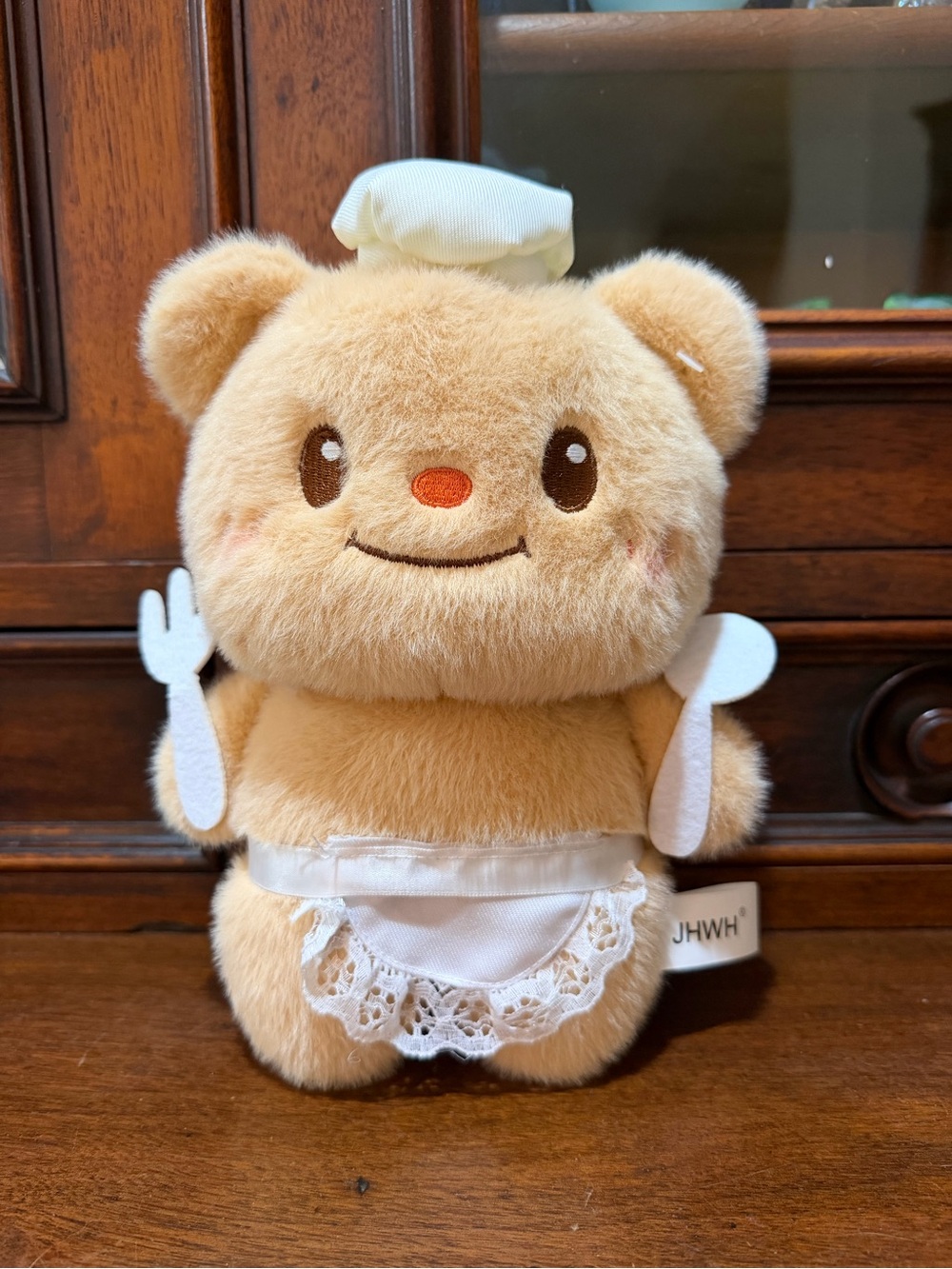 ButterBear Chef Plush Viral Mascot Character Theme w/ Chef Hat & Apron 7 in